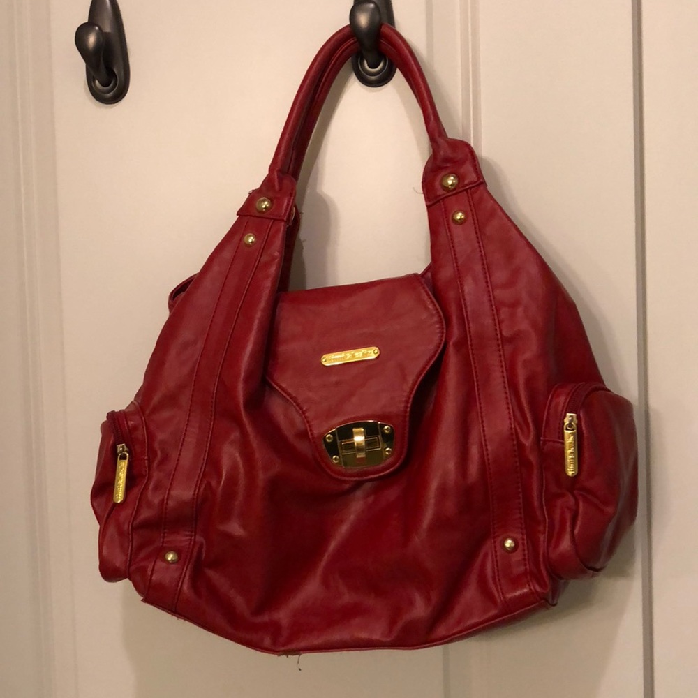 Timi & Leslie red diaper bag
